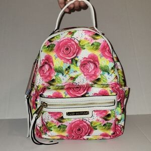 Juicy Couture White Multirose Rosie Mini Backpack